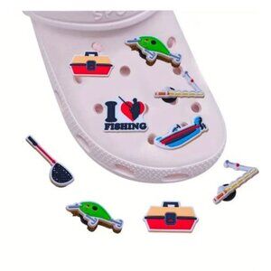 6pcs  Fishing Theme Jibbitz Croc Charms